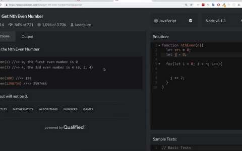 Задача Codewars Get Nth Even Number