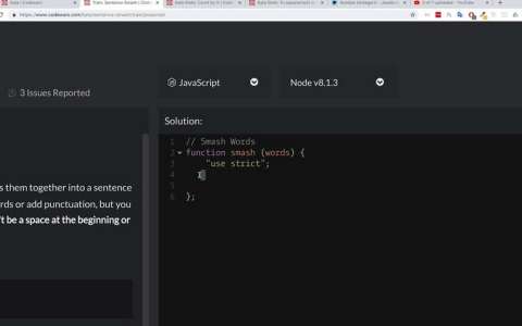 Решение задач Codewars: Sentence Smash