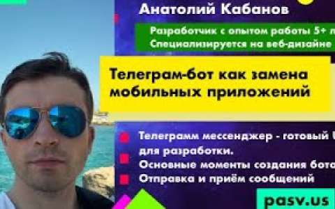 "Телеграм-бот как замена мобильных приложений" Анатолий Кабанов