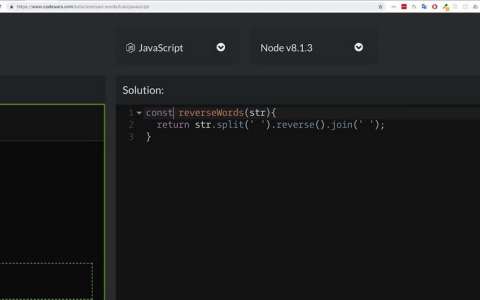 Задача Codewars: Reversed Words