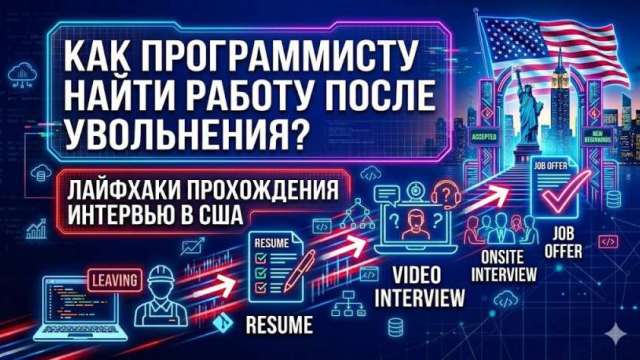 Как программисту найти работу после увольнения? Лайфхаки прохождения интервью в США
